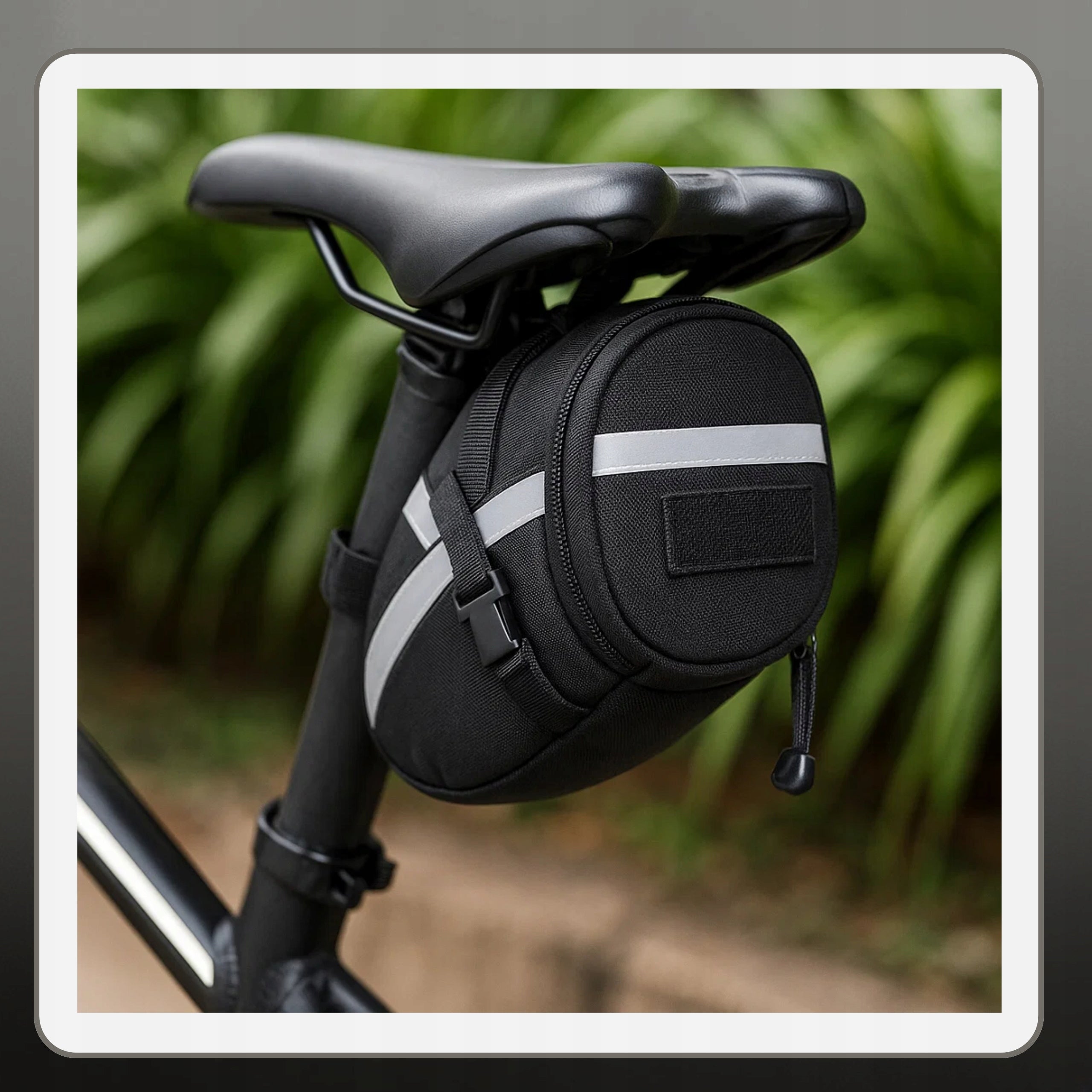SADDLE BAG BICYCLE SEAT POUCH WATERPROOF WITH REFLECTORS REAR Manufacturer code R1863