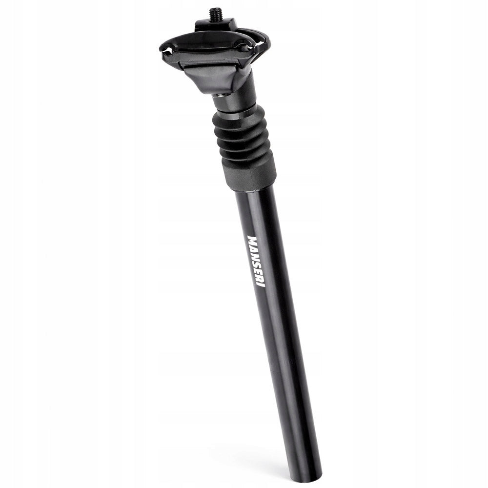 SADDLE BRACKET CUSHIONED SEAT POST 25,4x350mm ALU Brand Manseri