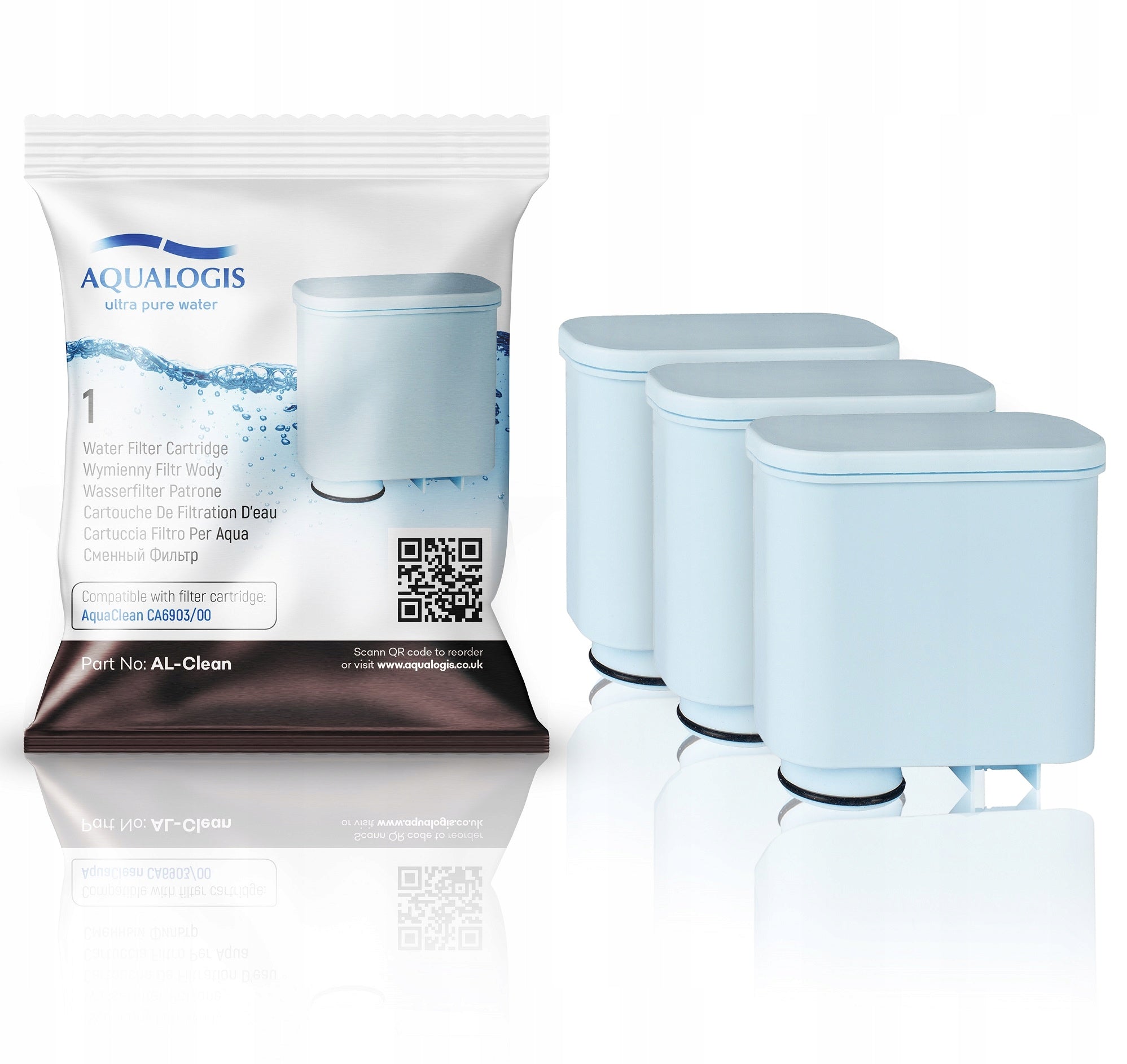 SAECO PHILIPS LatteGo Aqualogis CA6903 WATER MACHINE FILTER Set of 3 Packaging status original