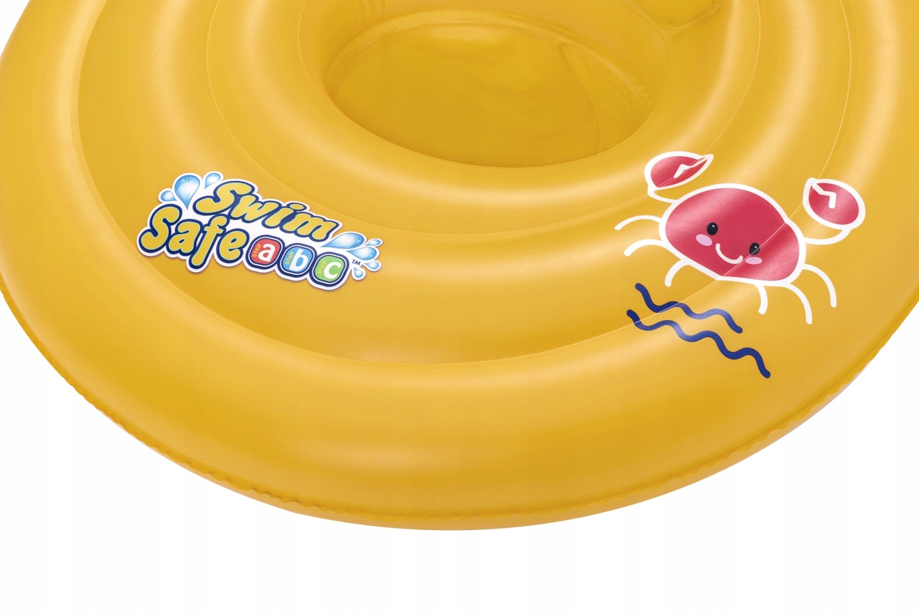 SAFE INFLATABLE WHEEL SWIMMING LEARNING WHEEL FOR BABIES BESTWAY 69CM Color yellow