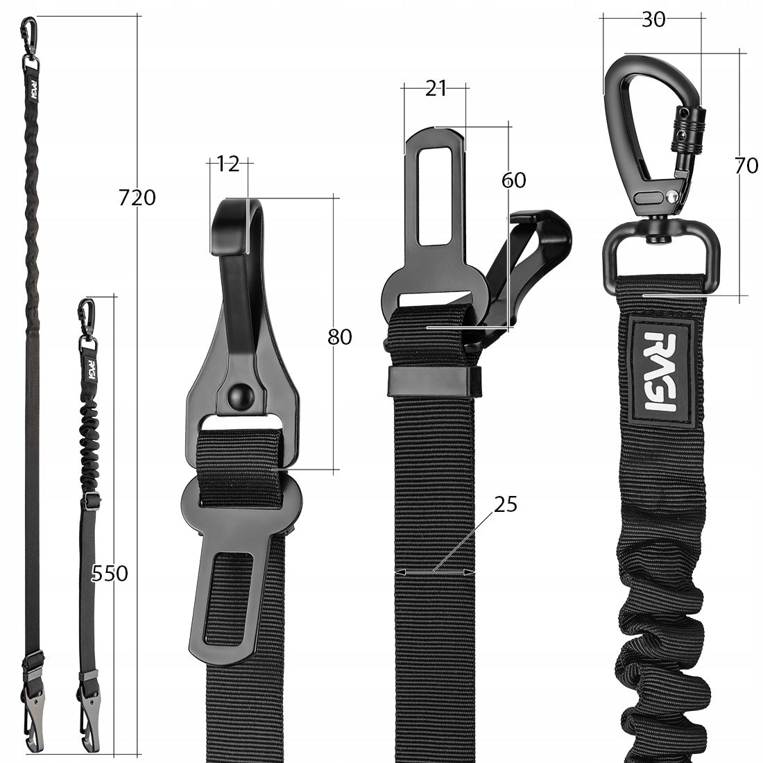 SAFETY BELT DOG LEASH Cat ISOFIX Belts 2in1 FOR CAR Trade name Smycz bezpieczeństwa dla psa