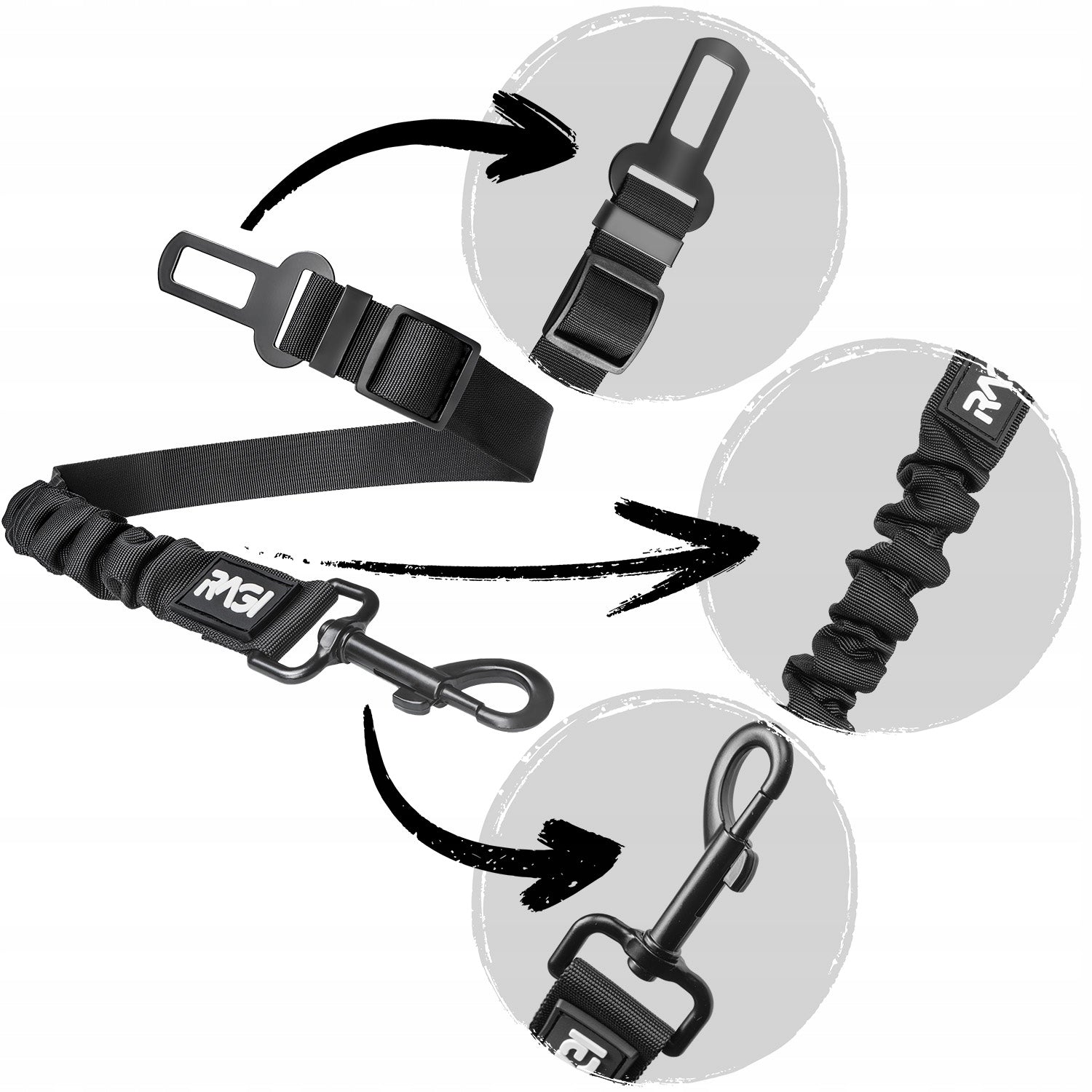 SAFETY BELTS DOG CAR LEASH ON THE JOURNEY OF RAGA TO THE CAR Size multipurpose