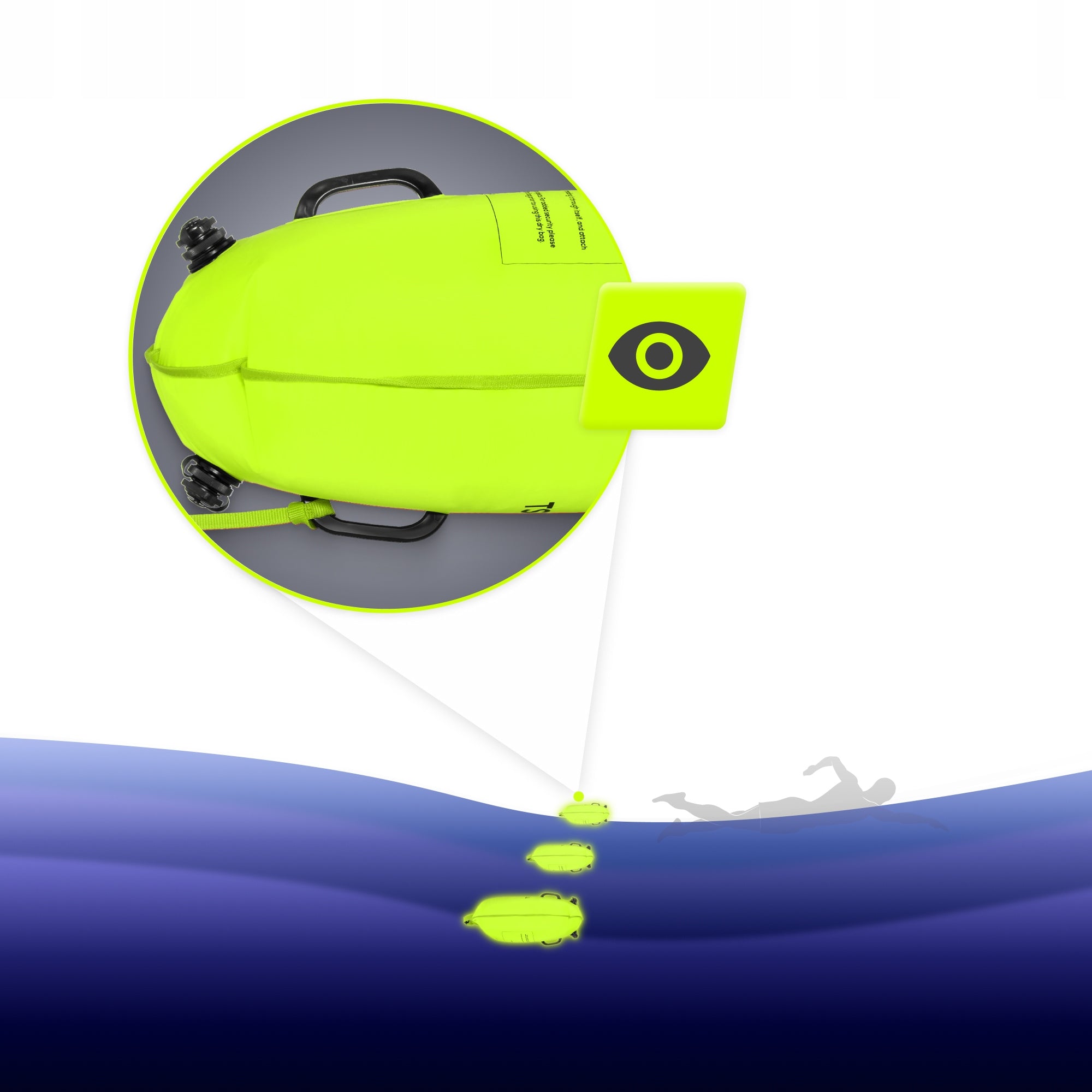 SAFETY BUOY FOR SWIMMING BUOY INFLATABLE DRY POCKET 2IN1 TSUNAMI EAN (GTIN) 5907739314024