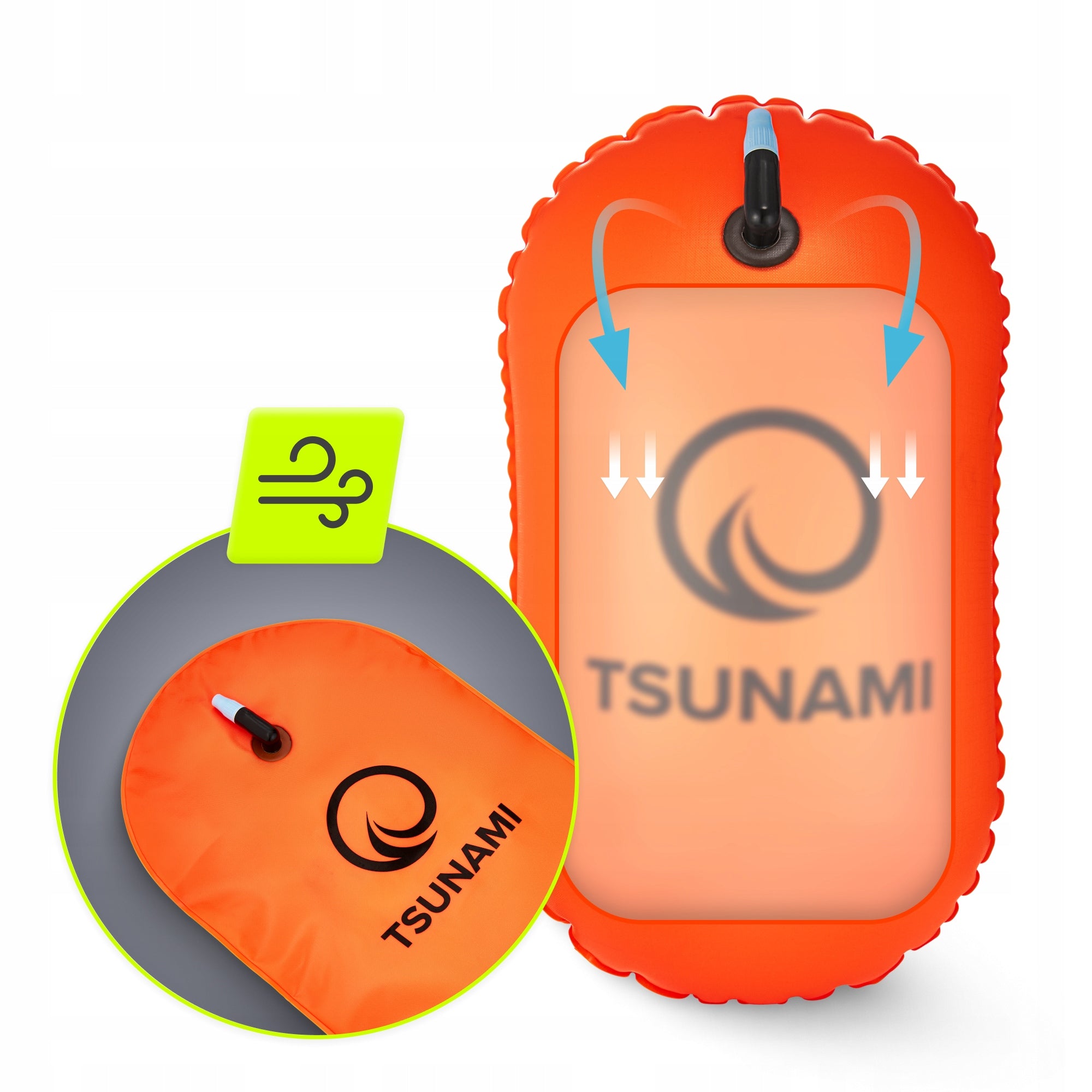 SAFETY BUOY INFLATABLE BUOY FOR SWIMMING BASIC TSUNAMI Model BASIC