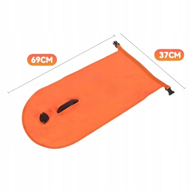 SAFETY BUOY INFLATABLE BUOY FOR SWIMMING DRY POCKET 2IN1 Kind buoy