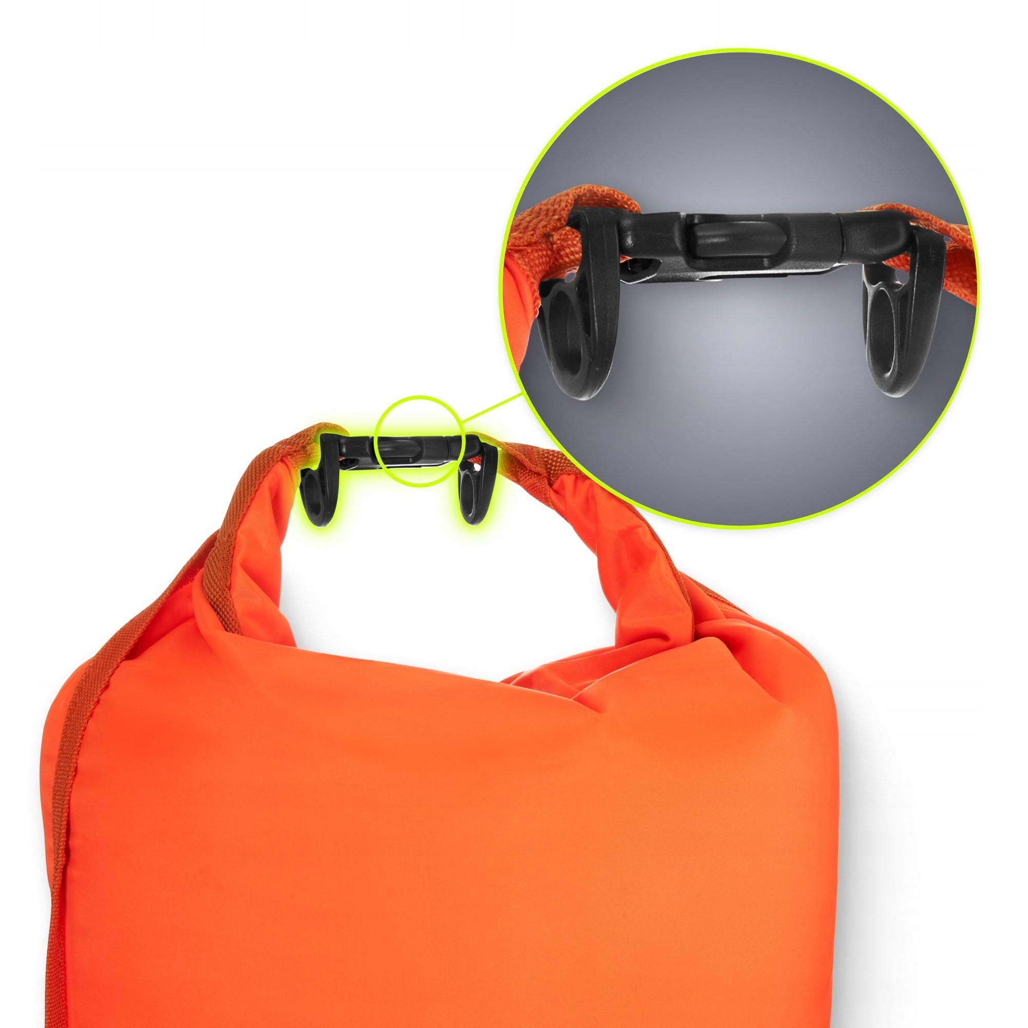 SAFETY BUOY INFLATABLE BUOY FOR SWIMMING DRY POCKET 2IN1 TSUNAMI Kind buoy
