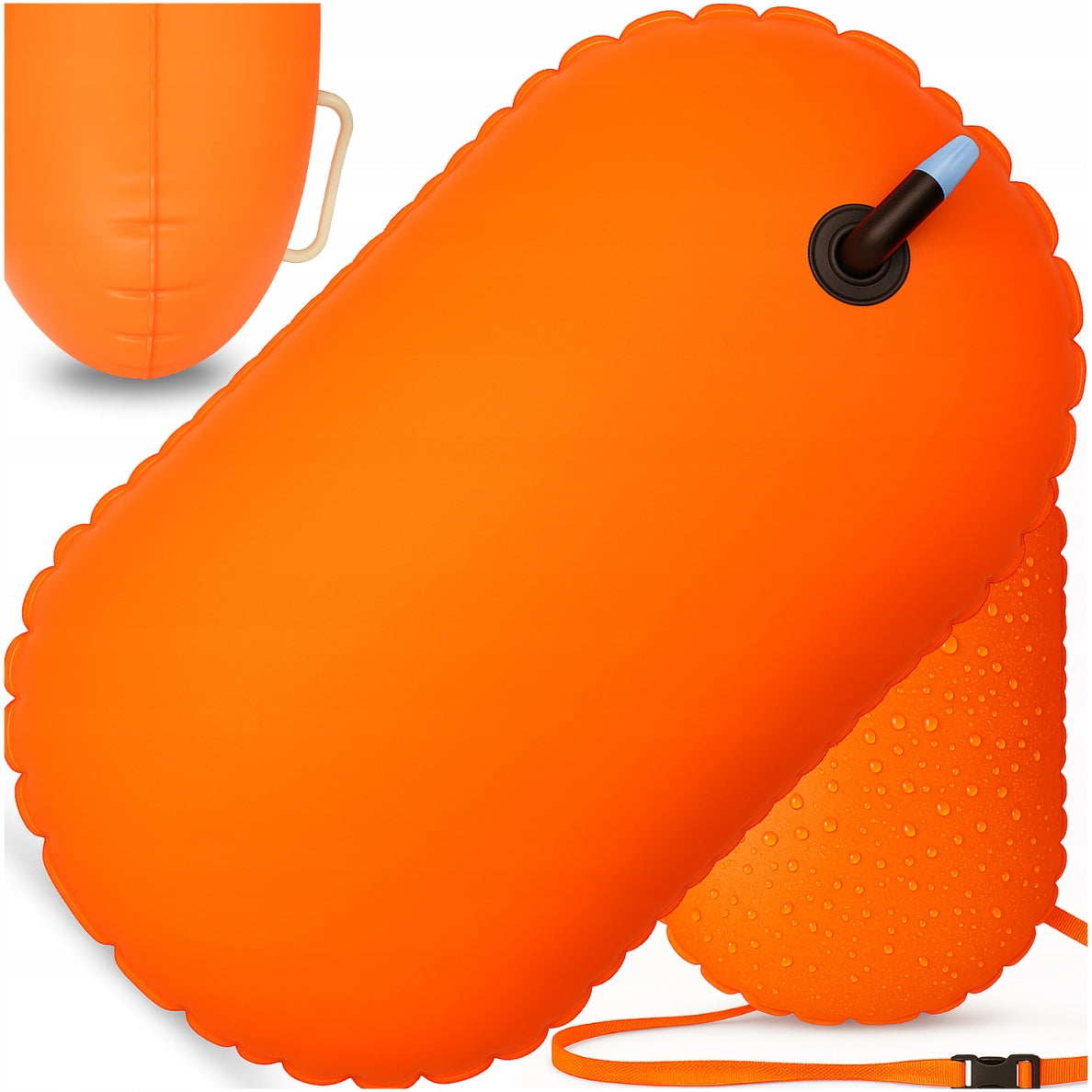 SAFETY BUOY INFLATABLE BUOY WITH WATER SWIMMING HANDLE POOL 48cm EAN (GTIN) 5906186326956