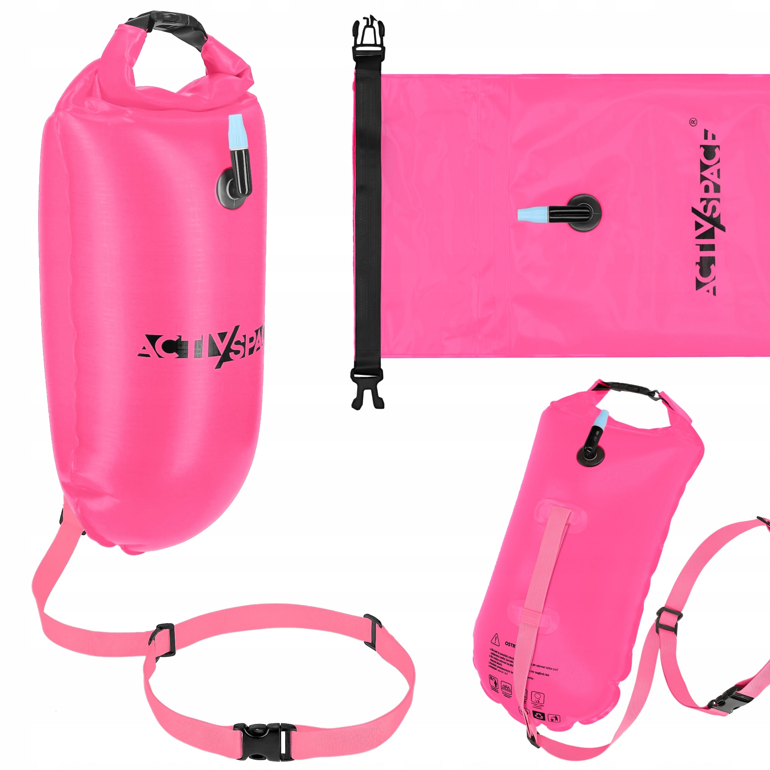 SAFETY BUOY INFLATABLE SWIMMING BUOY 2in1 DRY SWIMMING POCKET PRO