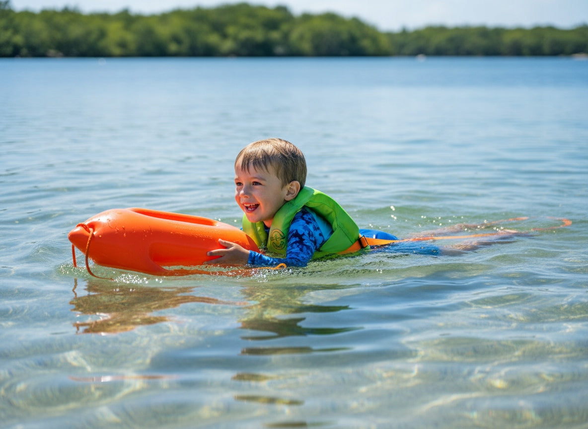 SAFETY BUOY SWIMMING BUOY with adjustable strap made in Poland For swimming