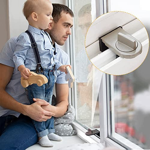SAFETY LOCK FOR SLIDING DOOR WINDOWS FOR CHILDREN IRON 2 PCS Manufacturer code Bez marki
