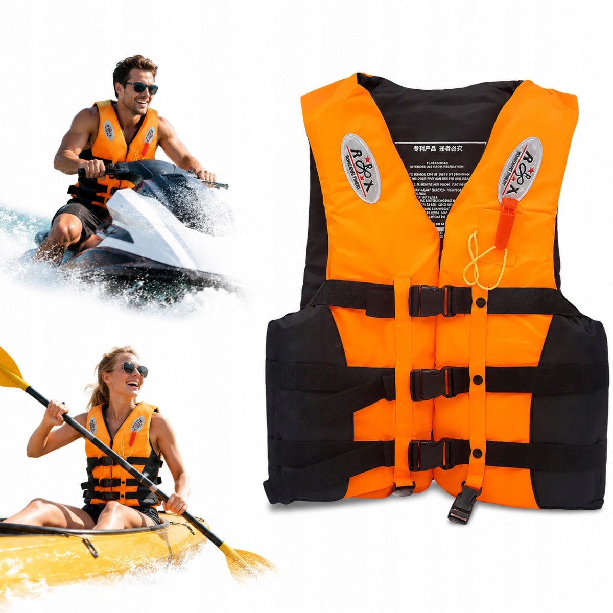 SAFETY VEST XXL FOR KAYAK RAFTING BOAT SCOOTER SUP
