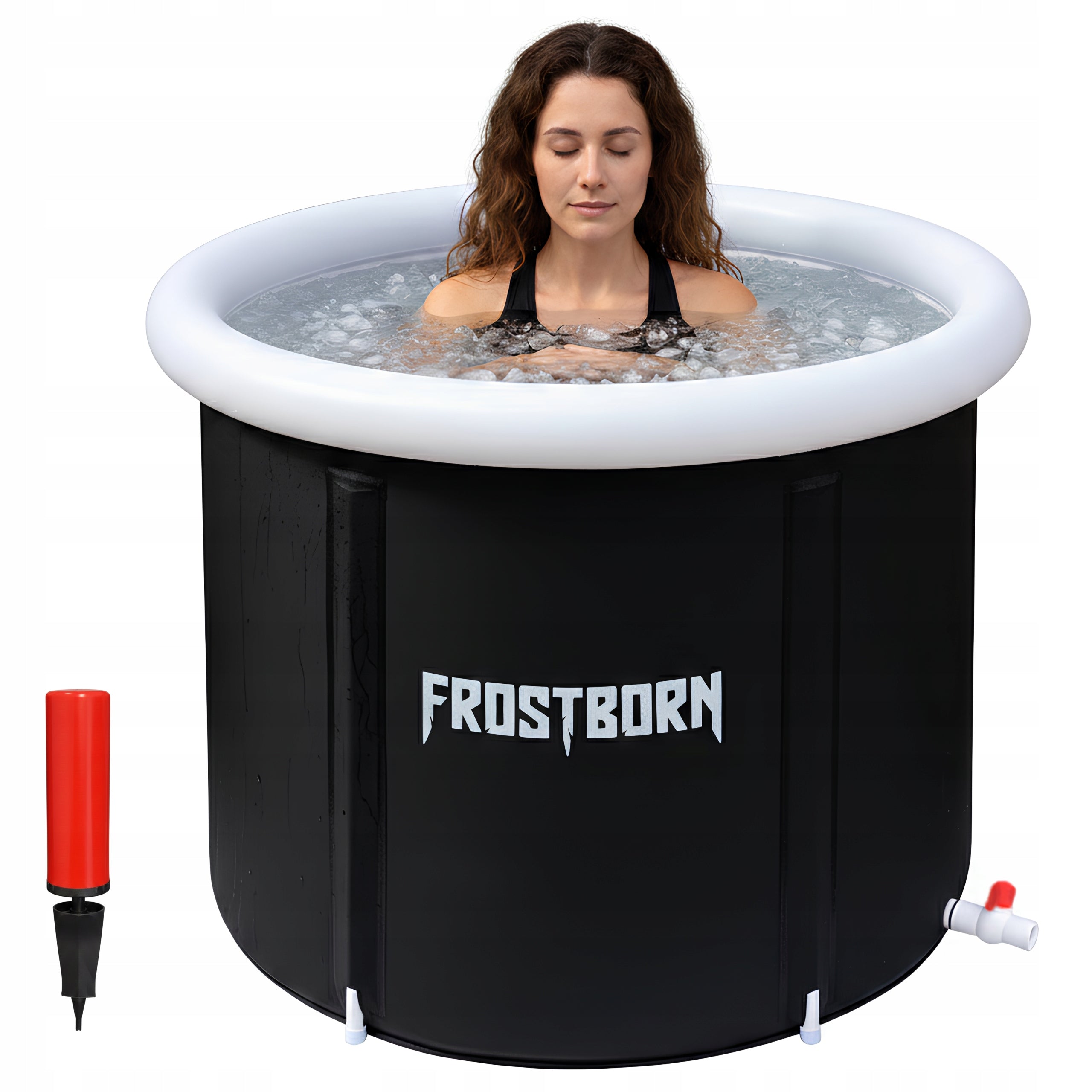 SAILING BARREL BATHTUB FOLDING PORTABLE SWIMMING POOL INFLATABLE COVER 290L