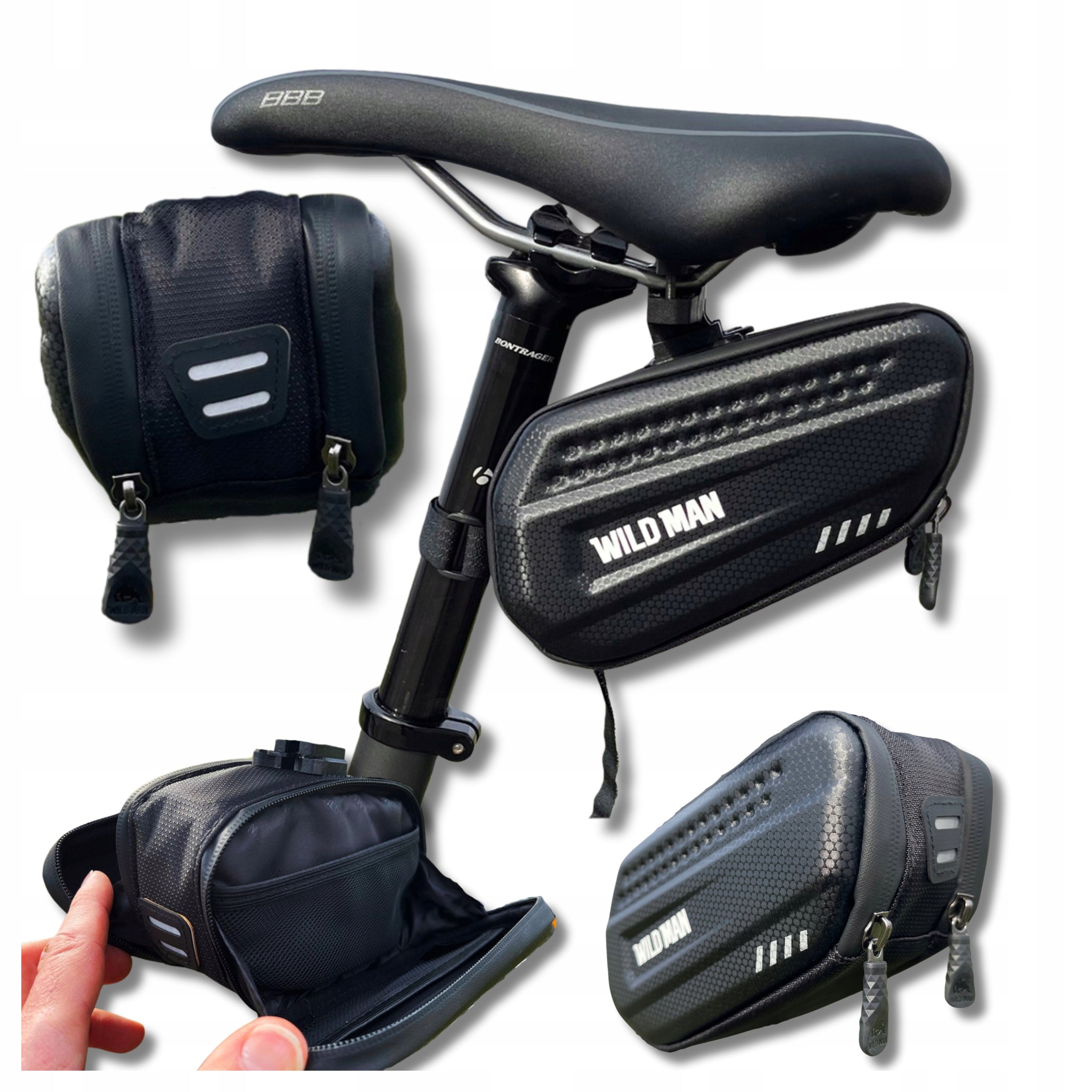 SAKWA Bicycle bag for rear saddle Seat pouch for rigid seat posts