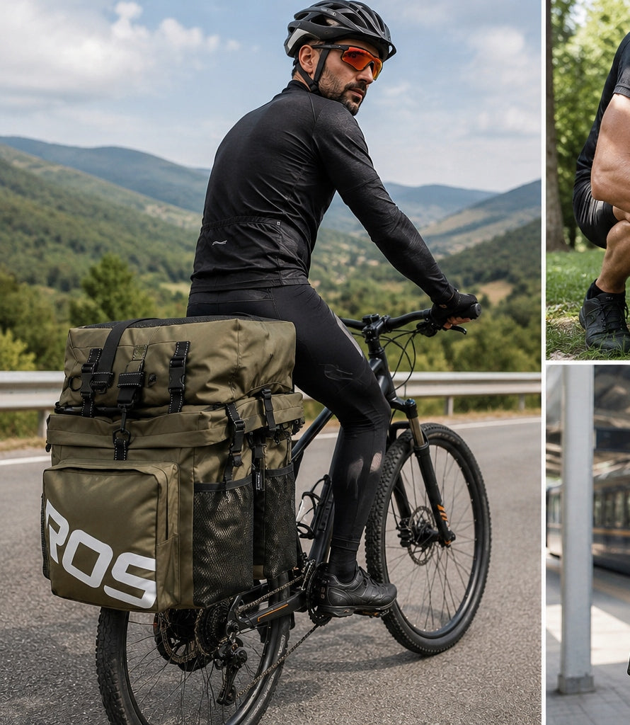 SAKWA ROWEROWA 2W1 NA BAGAŻNIK 65L WODOODPORNA TORBA XXL Brand Renew Force