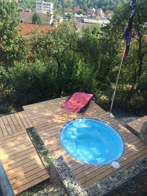 SALE Polyester Garden Pool 2.35x0.86 Digging Pools SET Height 86 cm