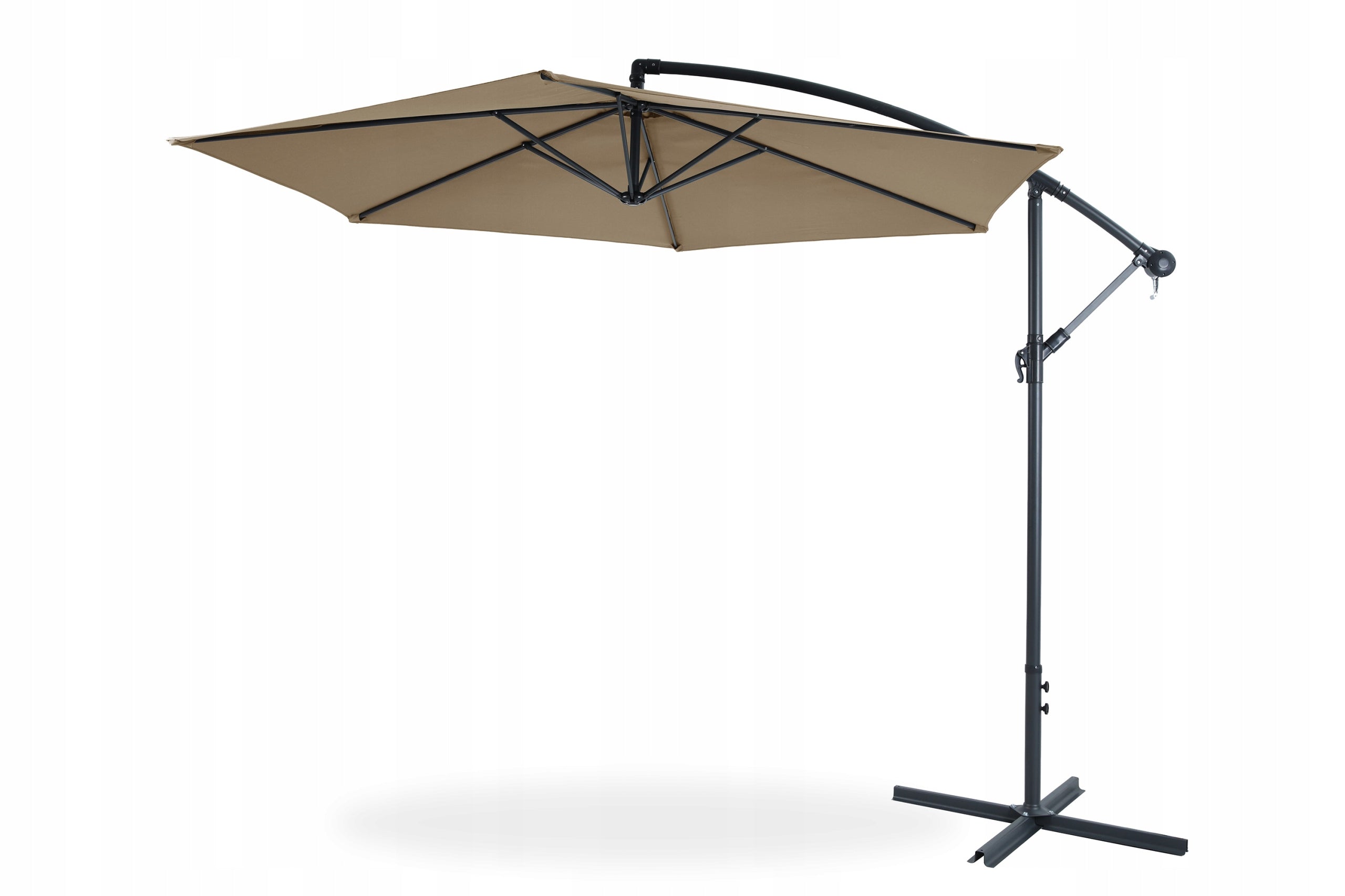SAMBA SIDE Garden UMBRELLA with Taupe Boom 300cm for Terrace SOLID Manufacturer Focus Garden