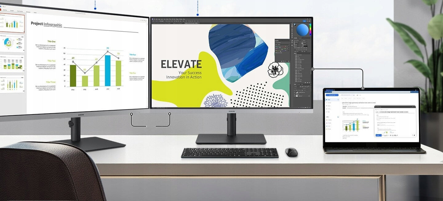 SAMSUNG 27 Inch Full HD HDMI DP 100HZ IPS/PLS PIVOT TILT HAS LED Monitor Manufacturer code LS27F430UAUXEN
