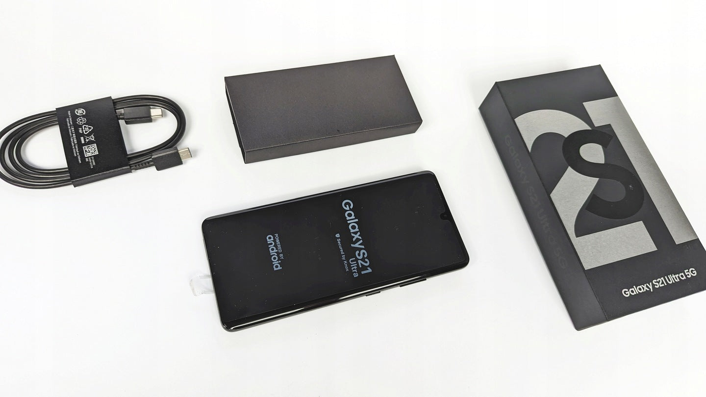 SAMSUNG GALAXY S21 ULTRA 12GB 128GB FULL SET FILMS Charger included no