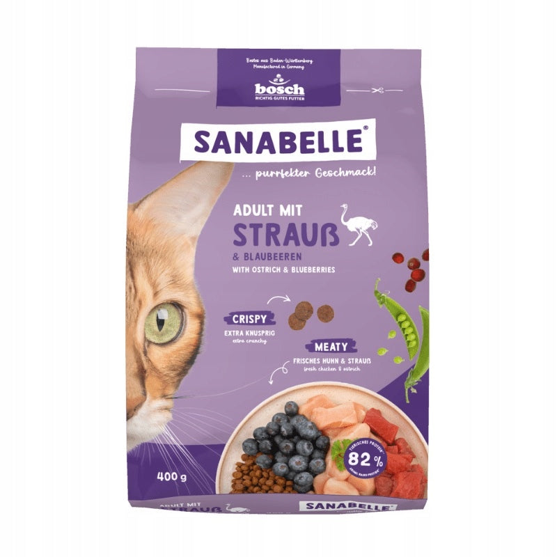 SANABELLE ADULT OSTRICH COMPLETE DRY CAT FOOD OSTRICH 400g EAN (GTIN) 4015598025775