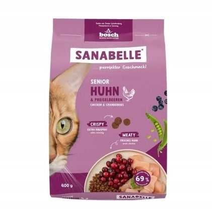 SANABELLE Senior Chicken Dry Food for Adults and Older Cats 400g Manufacturer code 4015598026178