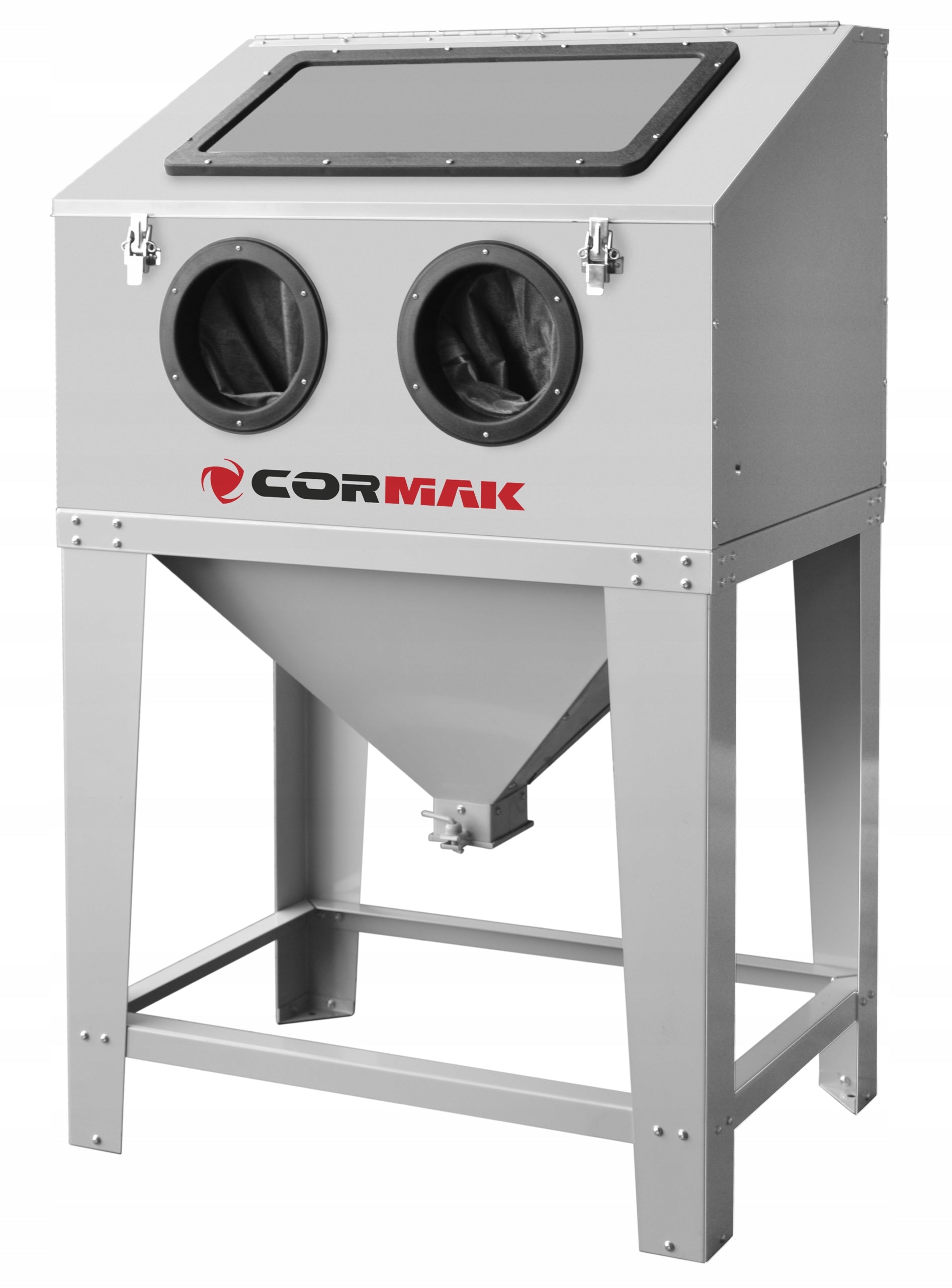 SANDBLASTER CABIN SANDBLASTING CABIN WITH UPPER OPENING 220L + GUN Brand Cormak