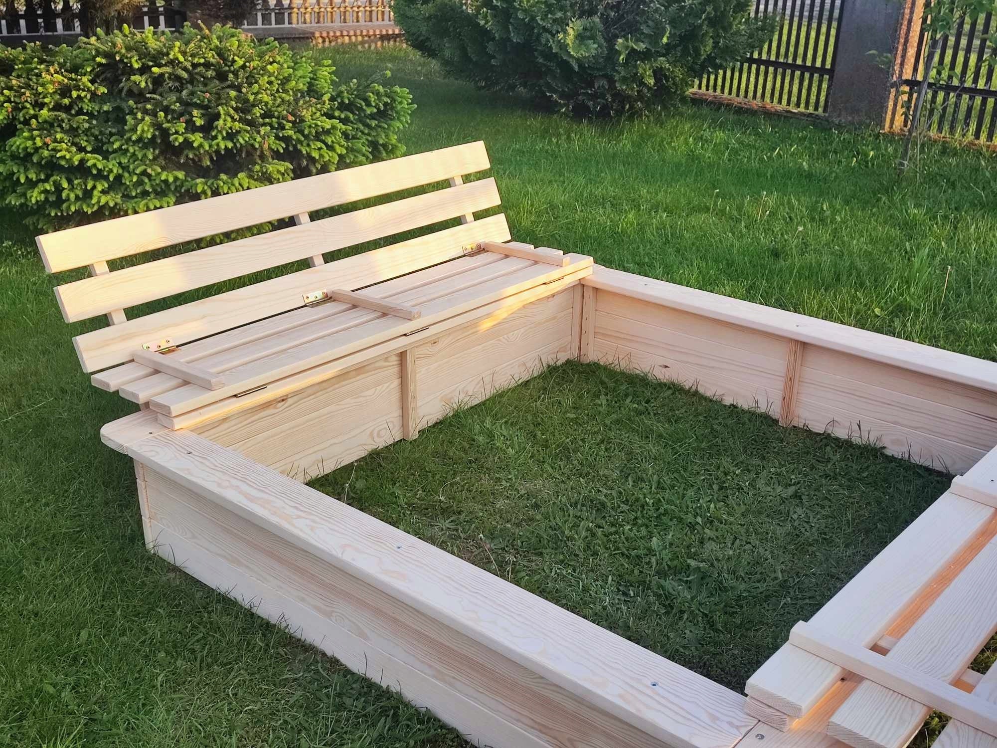 SANDBOX 150*150*30,9*200 UNPAINTED RAW WOOD LOCKABLE Kid's age 2+ years