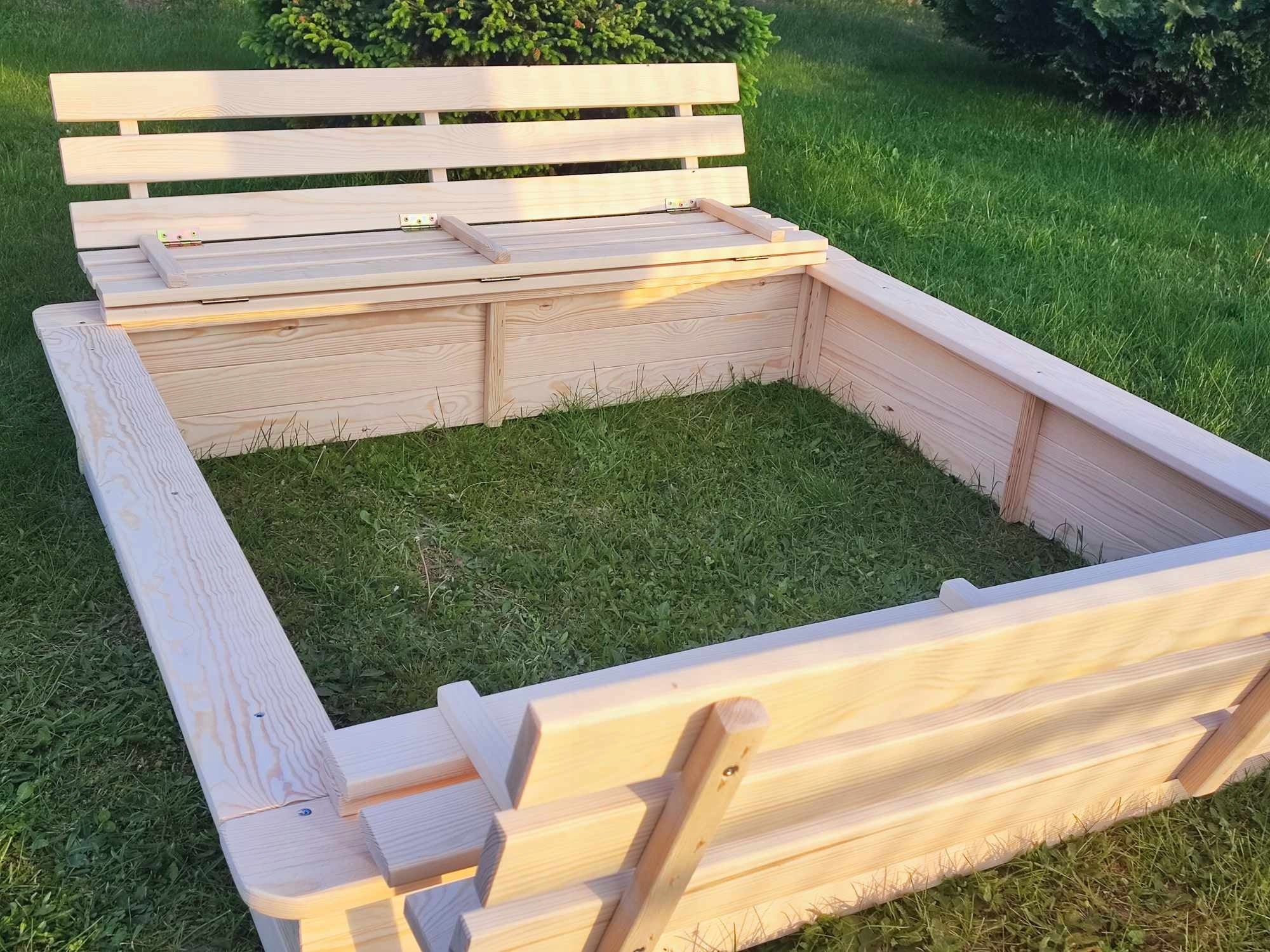 SANDBOX 150*150*30,9*200 UNPAINTED RAW WOOD LOCKABLE Length 150 cm