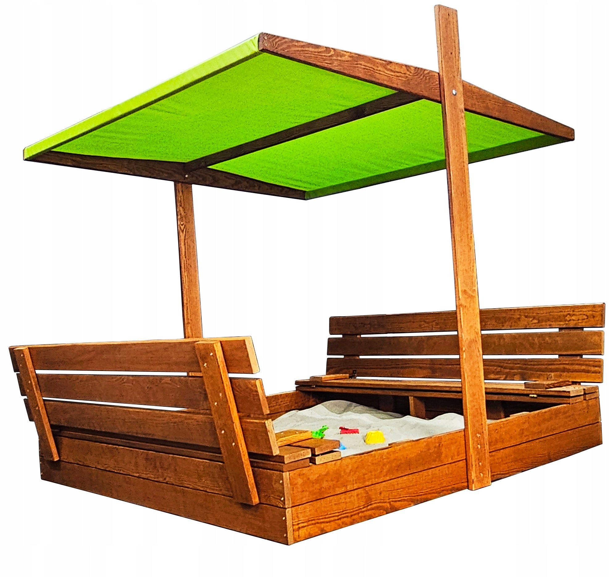 SANDBOX 150X150 WOODEN CLOSED WITH A VISOR 2X IMPREGNATED MANUFACTURER Kind wooden