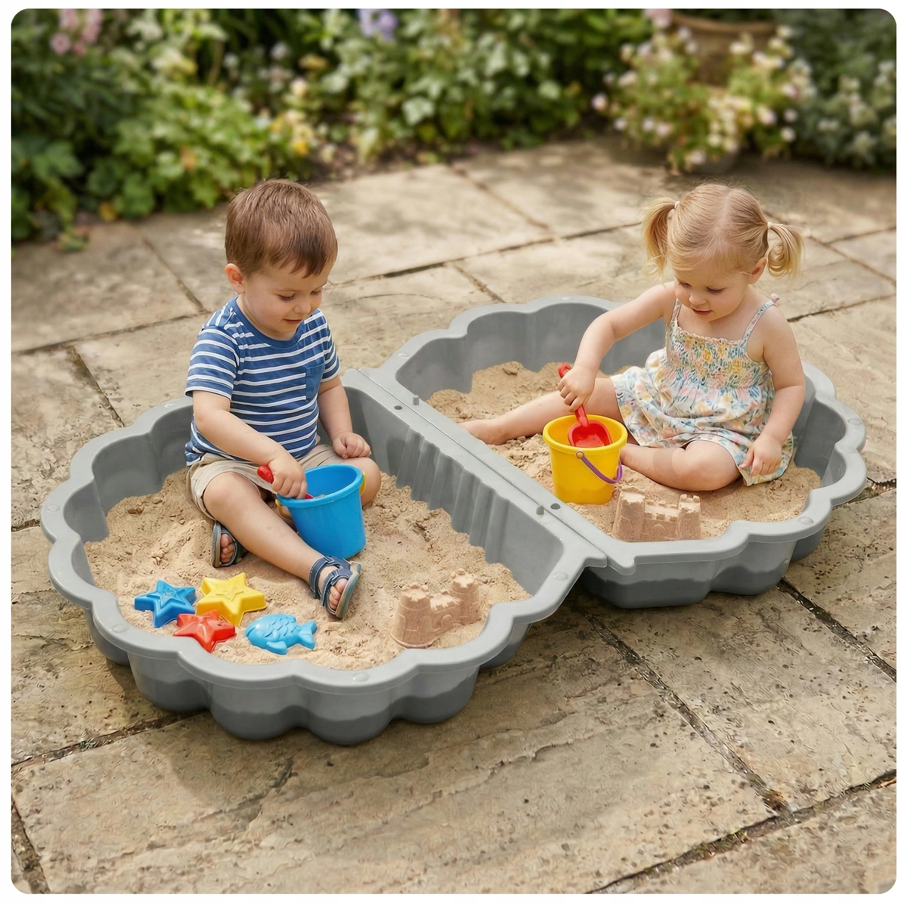 SANDBOX 2 ELEMENTS large plastic shell XL closed 2 el. + Balls Manufacturer code T00752/758-SZA+p3