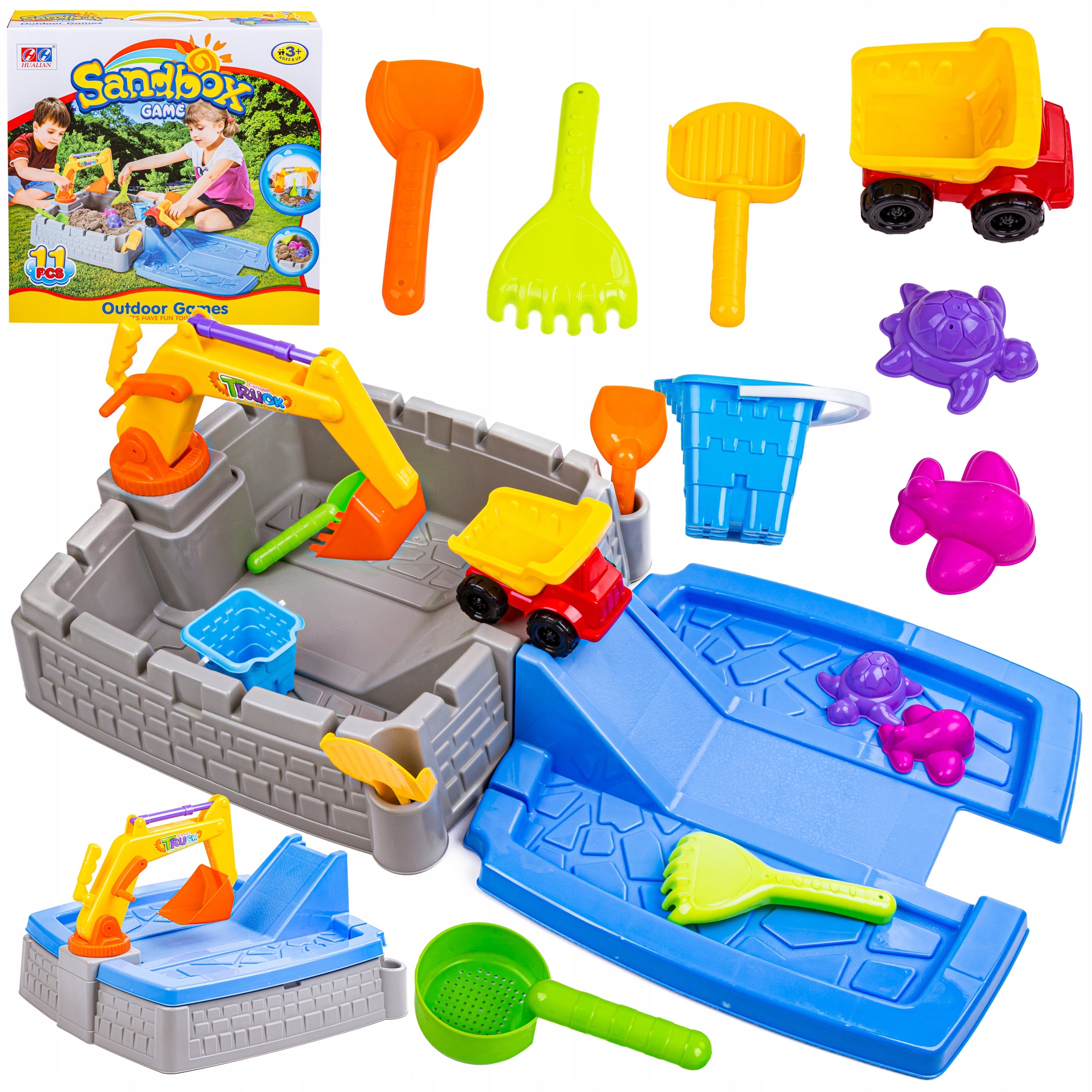 SANDBOX CASTLE CONSTRUCTION SITE SLIDE EXCAVATOR Manufacturer code 8809 ZW