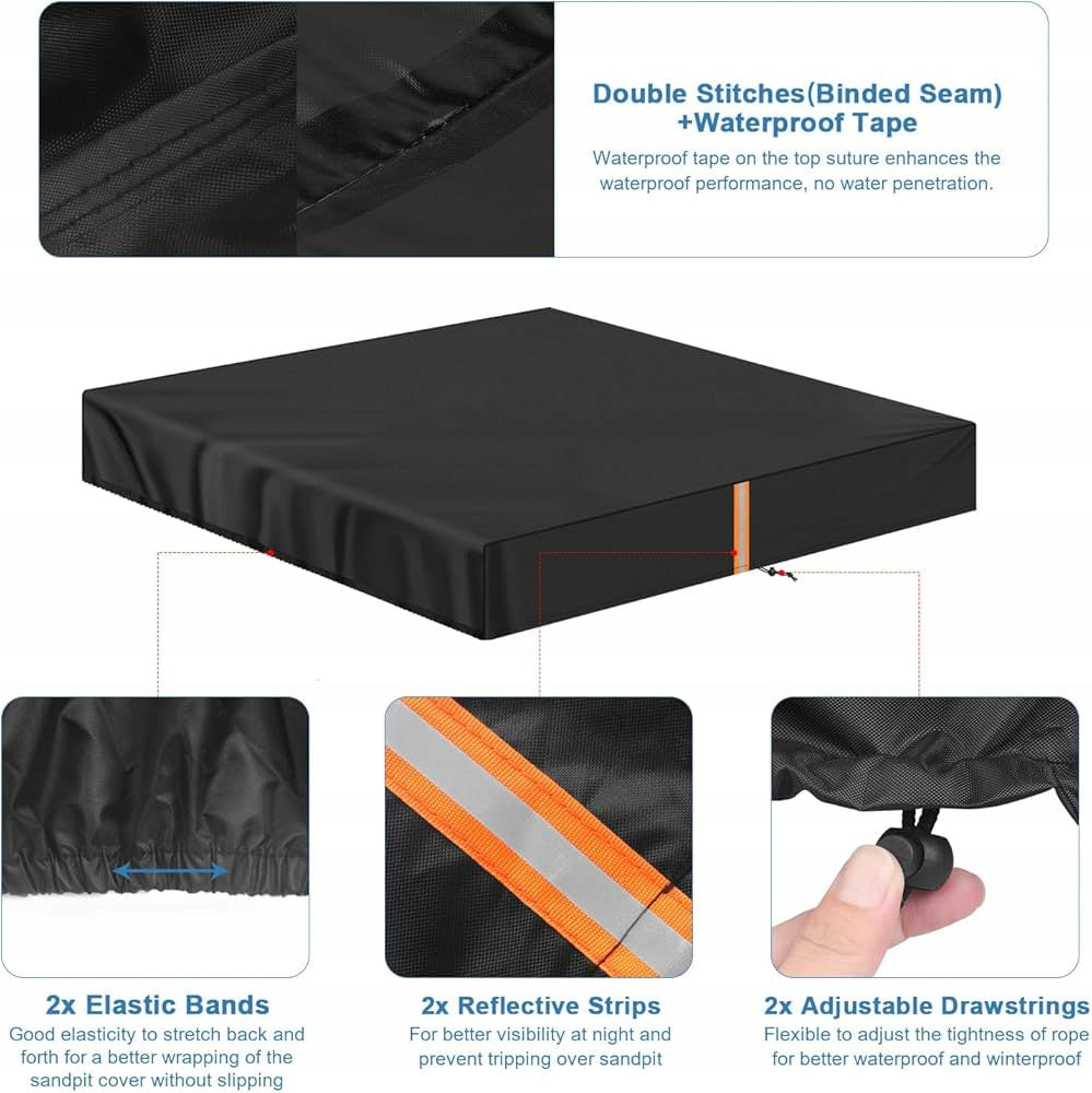 SANDBOX COVER 200x200 TARPAULIN COVER + BAG Manufacturer no brand