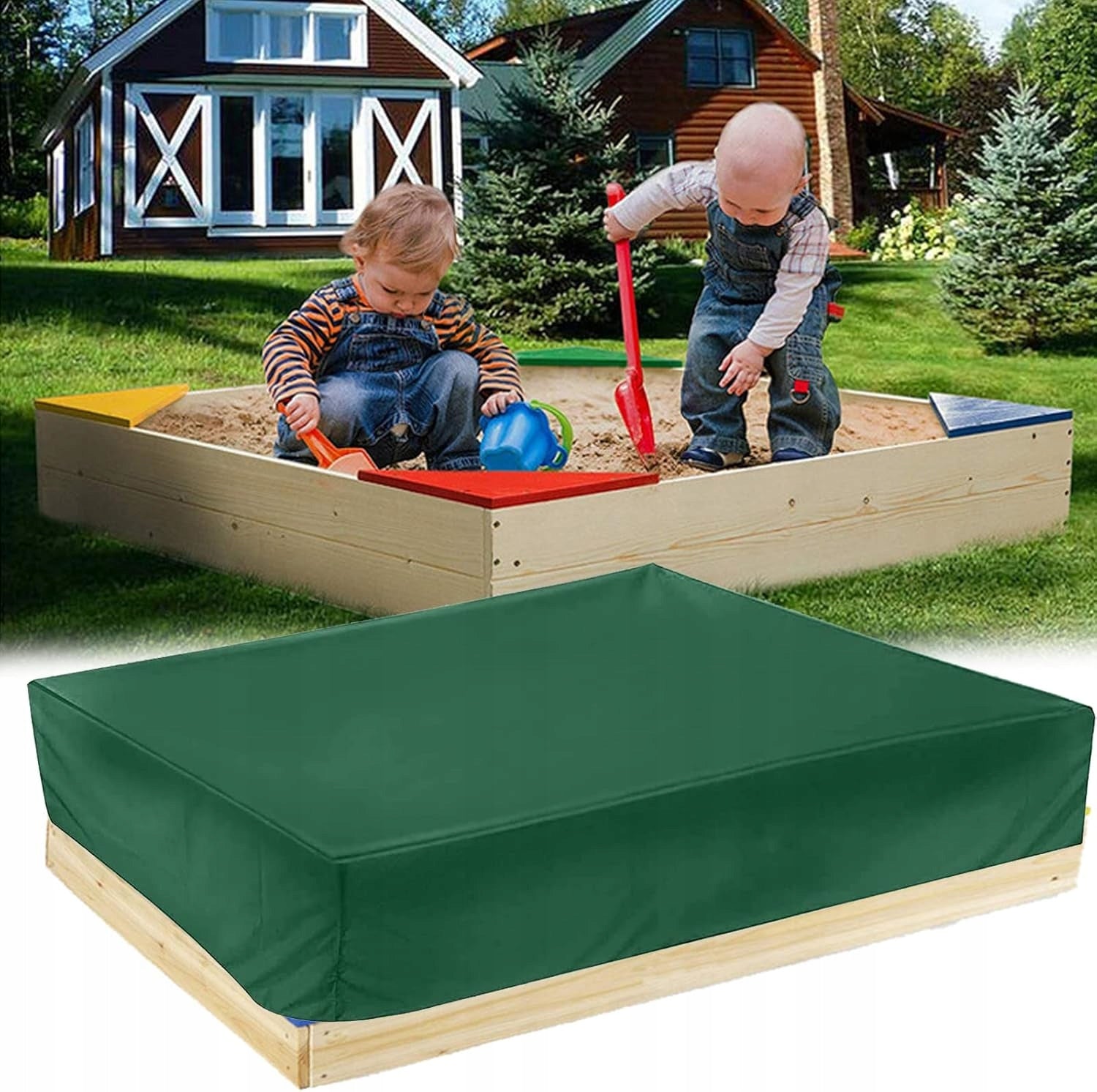 SANDBOX COVER TARPAULIN COVER 120X120x20 links YS7 EAN (GTIN) 735280544349