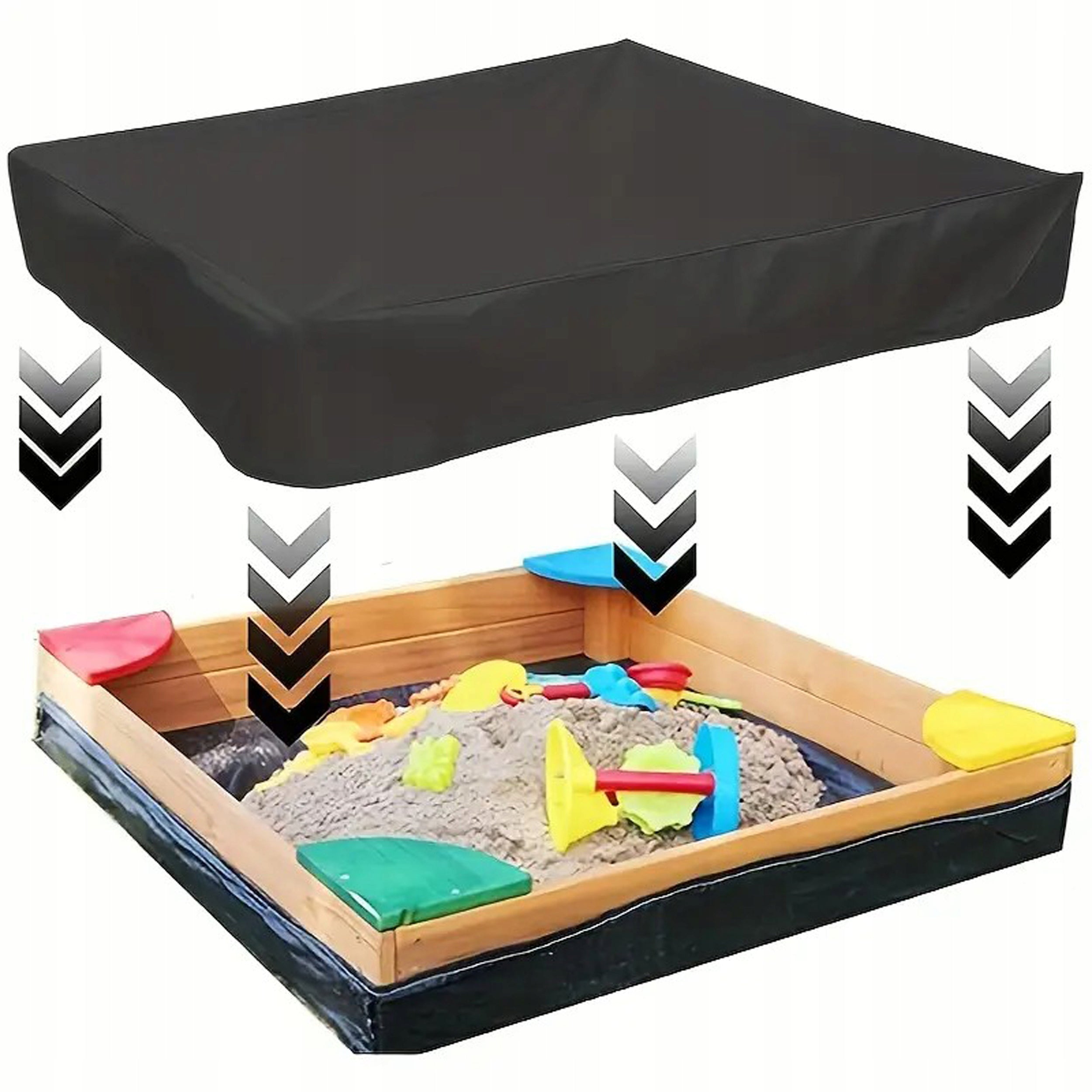 SANDBOX COVER TARPAULIN COVER FOR SANDBOXES 120X120 Length 120 cm