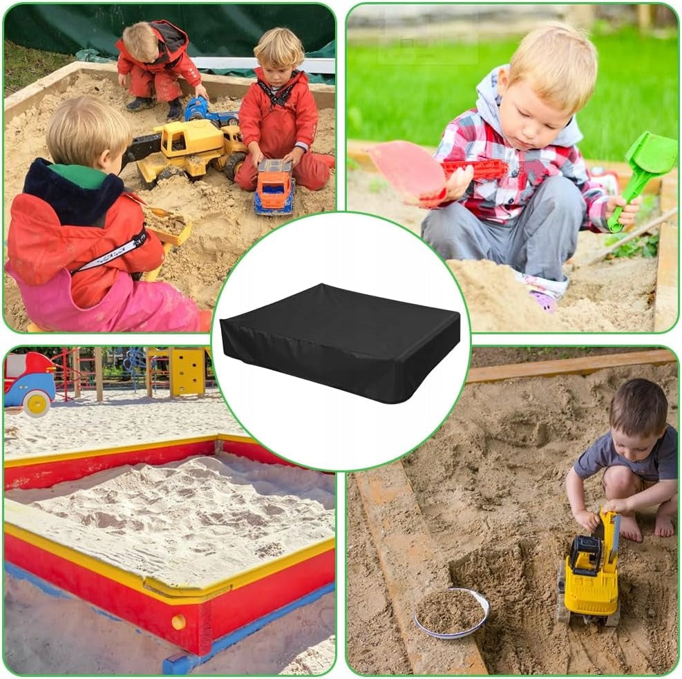 SANDBOX COVER WATERPROOF LARGE TARPAULIN COVER BLACK 150x150x20 Kind other