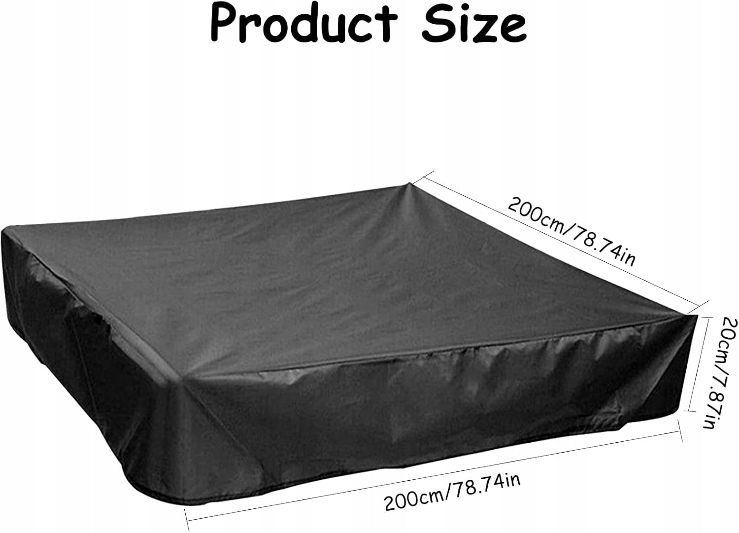 SANDBOX COVER WATERPROOF TARPAULIN COVER OXFORD FABRIC 200x200 Manufacturer code POKROWIEC NA PIASKOWNICĘ WODOODPORNY