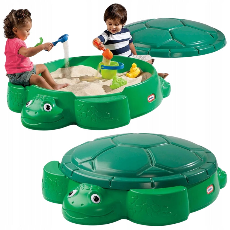 SANDBOX FOR CHILDREN TURTLE WITH GARDEN COVER LARGE FOR GARDEN 2 SEATS