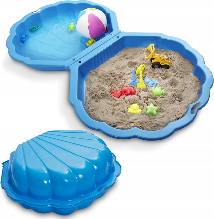 SANDBOX GARDEN SHELL 2IN1 POOL CLOSED DOUBLE BLUE
