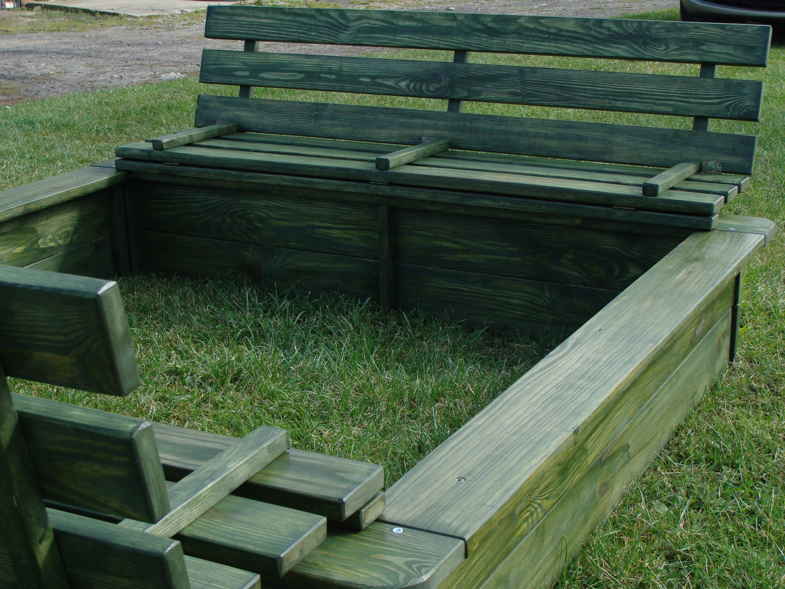 SANDBOX SANDBOXES PAINTED 150*150*30,9*200 Kind wooden