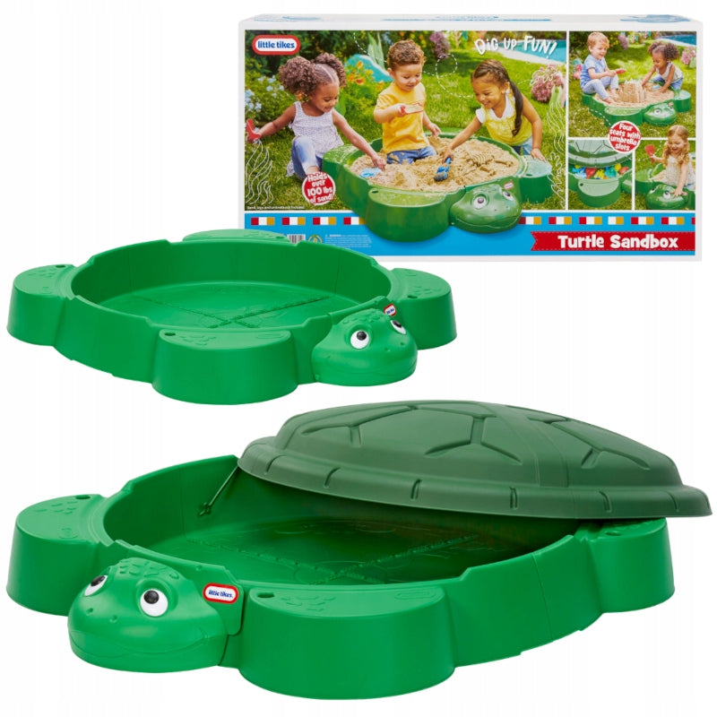 SANDBOX TURTLE WITH LID FOLDING LARGE GARDEN FOR GARDEN LITTLE TIKES