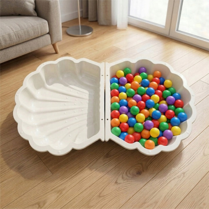SANDBOX WITH GARDEN COVER LOCKABLE SET 2IN1 SWIMMING POOL SHELL TOY Kid's age 18+ months