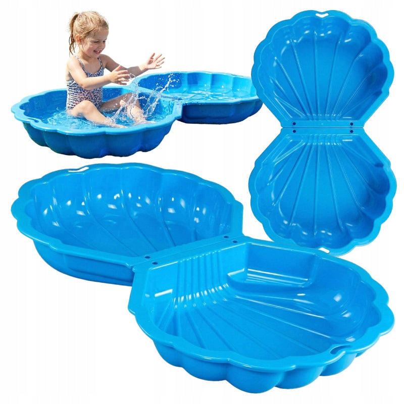 SANDBOX WITH GARDEN LID CLOSED LARGE SET 2in1 POOL SHELL MAXI