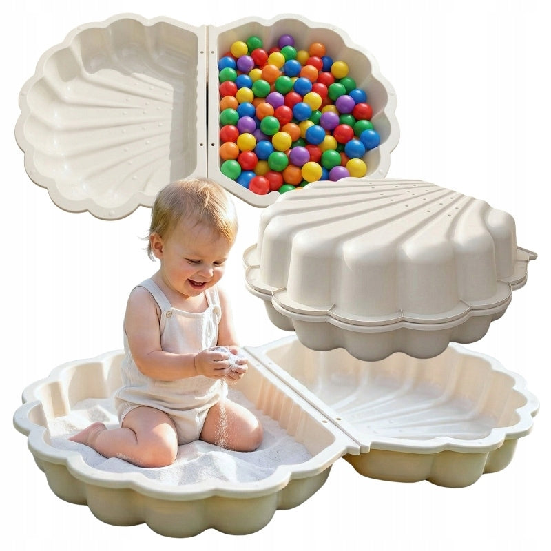 SANDBOX WITH GARDEN LID CLOSED LARGE SET 2in1 SWIMMING POOL SHELL