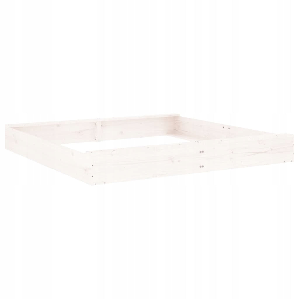 SANDBOX WITH SEATS WHITE SQUARE PINE WOOD Product weight with unit packaging 7.7 kg