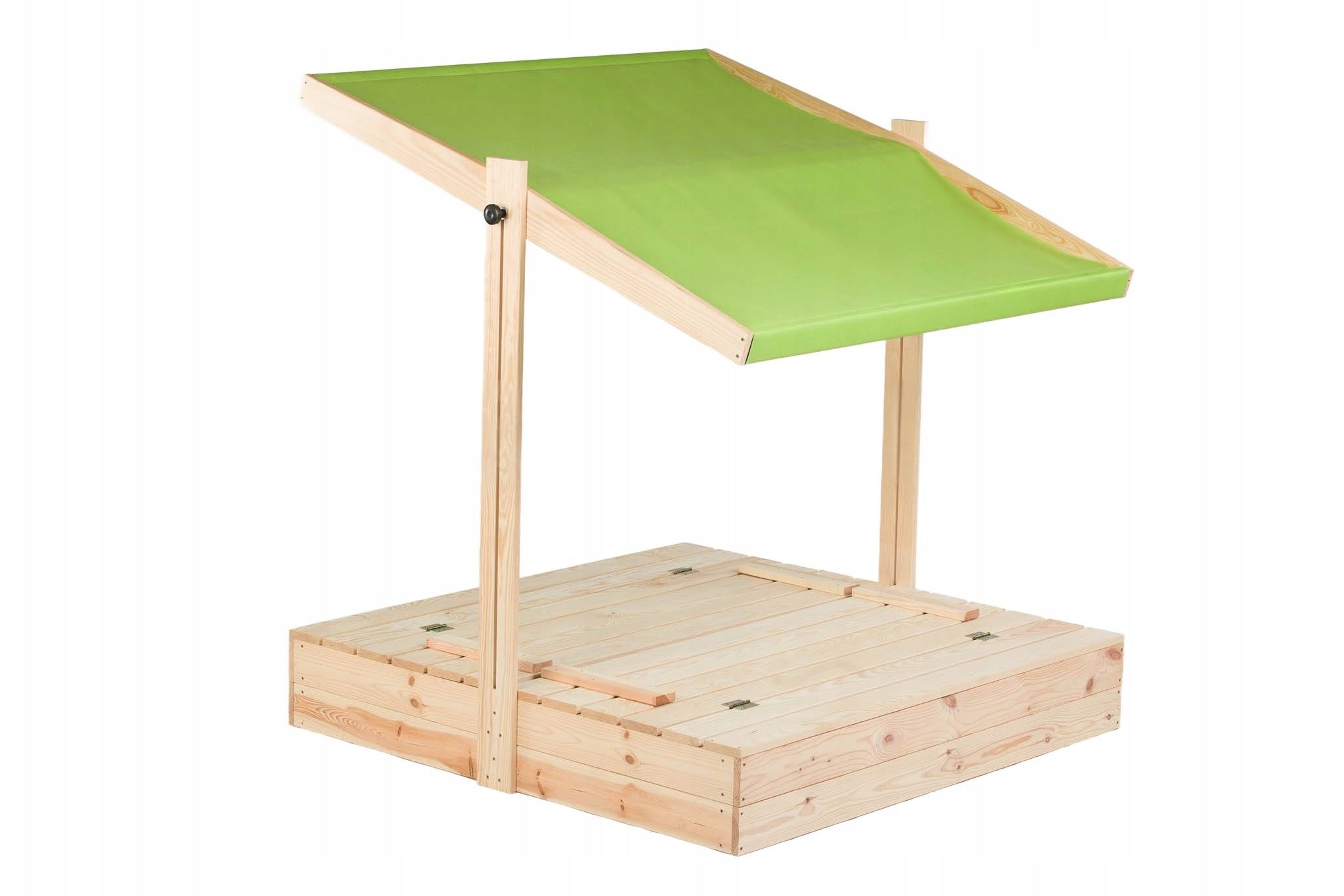 SANDBOX WITH VISOR WOODEN CLOSED 120 WITH BENCHES - POLISH MANUFACTURER Kid's age 3+ years