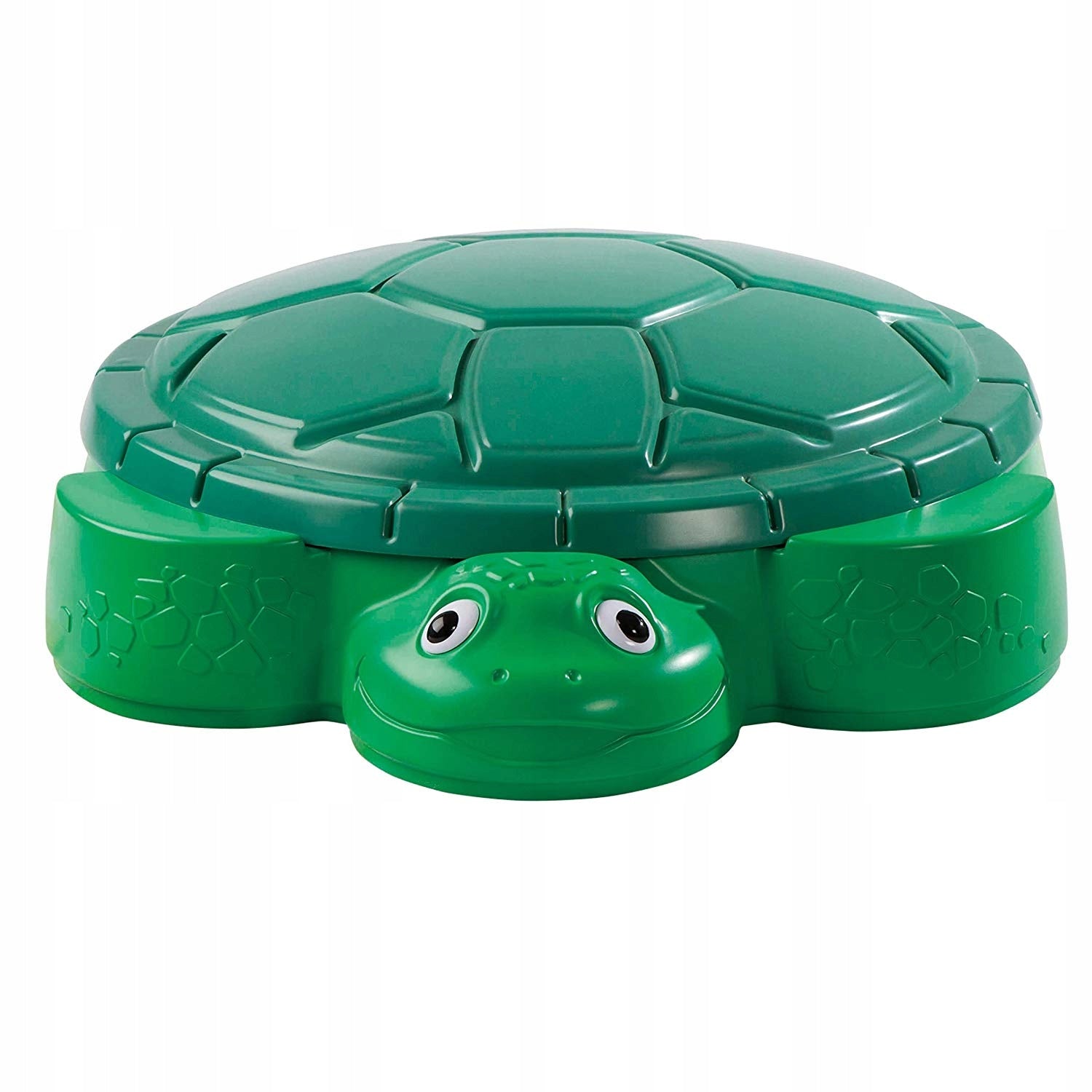 SANDBOX XXL PLASTIC CLOSED FOR CHILDREN TURTLE WITH COVER 2 SEATS Brand Little Tikes