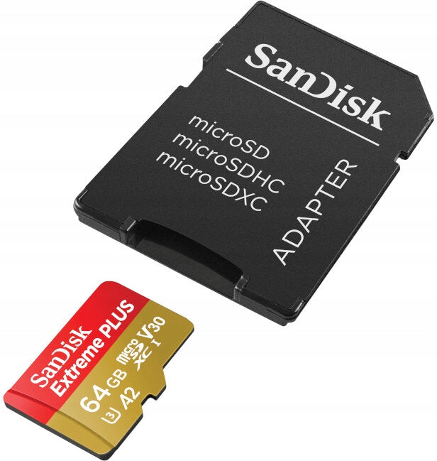 SANDISK microSDXC 64GB Extreme Plus memory card Card format microSD