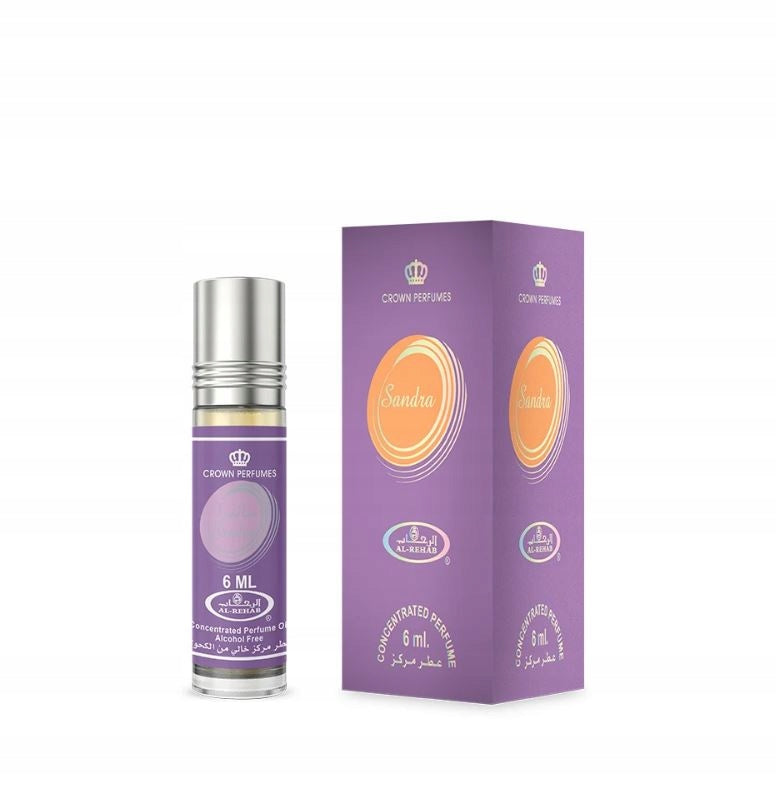 SANDRA 6 ml Arabic Perfume in Al Rehab Oil for Her EAN (GTIN) 6291110092199