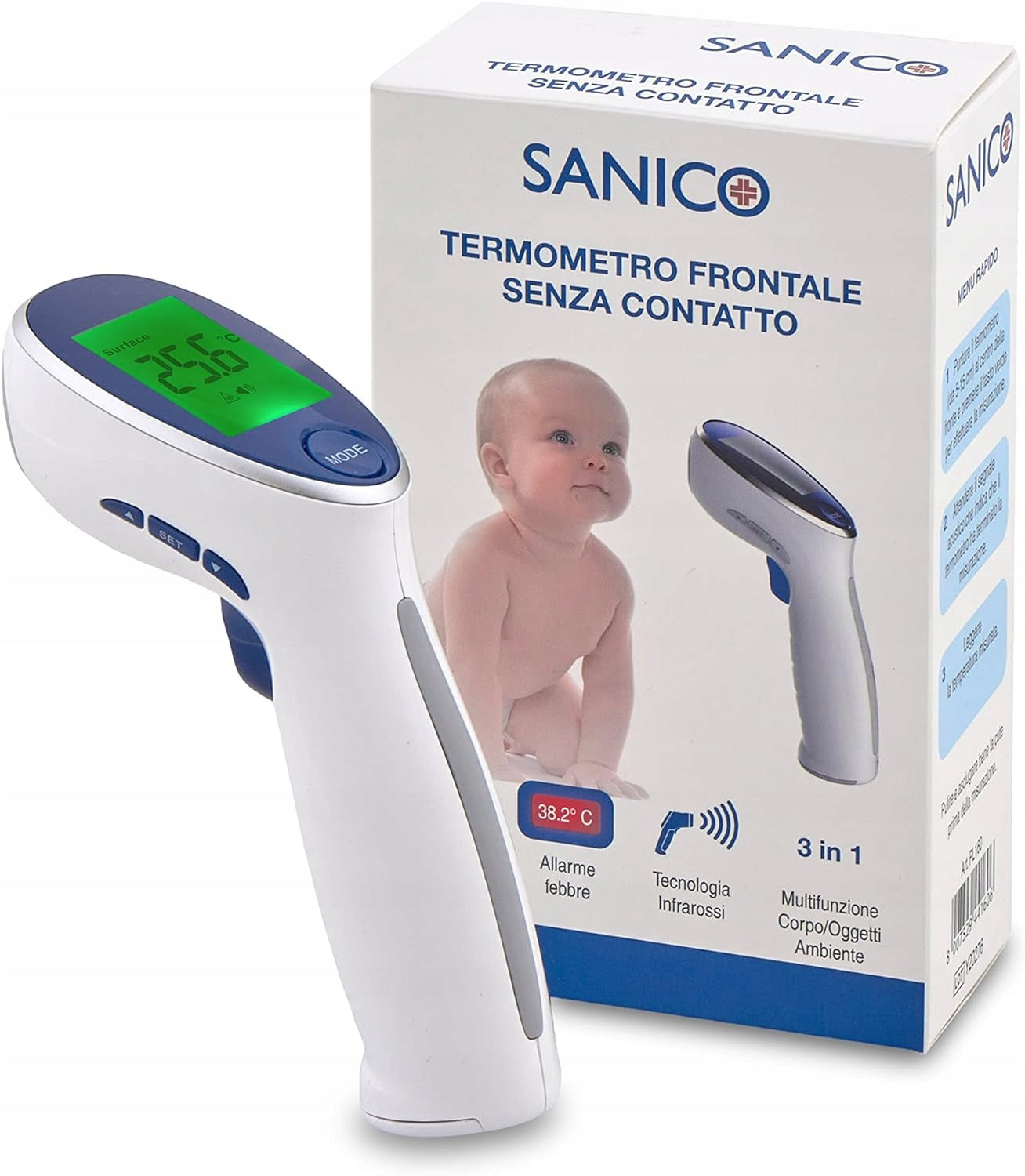 SANICO PL160 INFRARED NON-CONTACT ELECTRONIC THERMOMETER FOR FOREHEAD