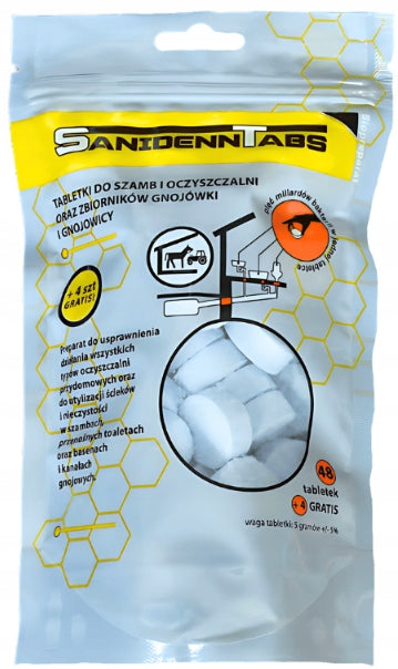 SANIDENN TABS biopreparation bacteria for treatment plant SZAMB 52 tablets EAN (GTIN) 5905279345072
