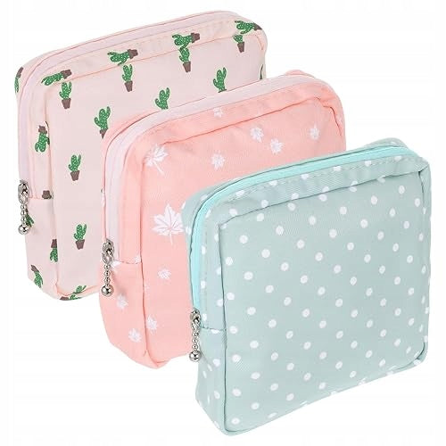 SANITARY CARE BAG POLYESTER WOMEN'S SET OF 3
